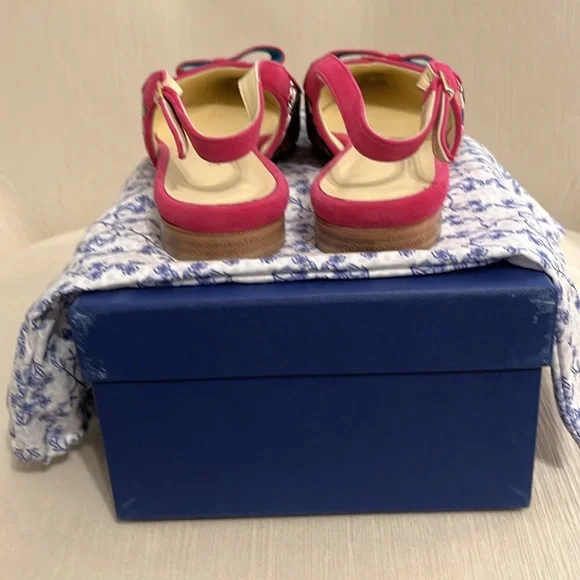 Sarah Flint Natalie Sling fuchsia & turquoise SZ 9 (EU 39.5) - Picture 5 of 8